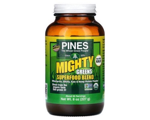 Pines International, Mighty Greens Superfood Blend, 8 oz (227 g)
