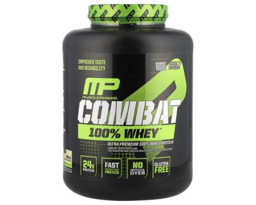 MusclePharm, Combat 100% Whey™ Protein, Vanilla, 5 lbs (2,240 g)