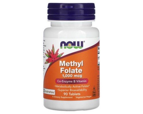 NOW Foods, Methyl Folate, 1,000 mcg, 90 Tablets