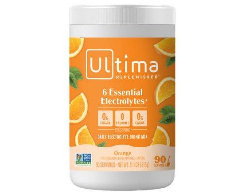 Ultima Replenisher, 6 Essential Electrolytes, Daily Electrolyte Drink Mix, Orange, 11.1 oz (315 g)