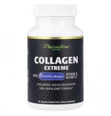 Paradise Herbs, Collagen Extreme® with BioCell Collagen®, OptiMSM® & Nature's C®, 120 Capsules
