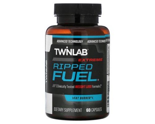 Twinlab, Ripped Fuel Extreme, Fat Burner, 60 Capsules