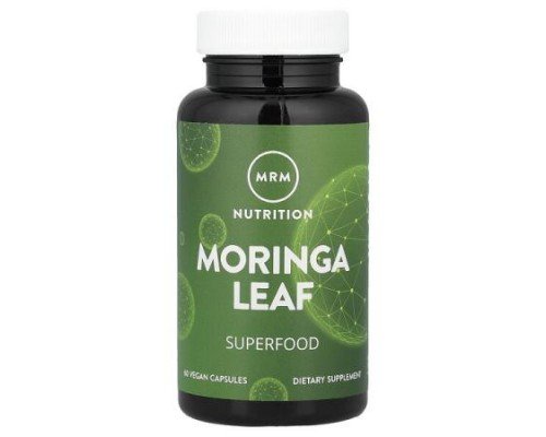 MRM Nutrition, Moringa Leaf, 60 Vegan Capsules (600 mg per Capsule)