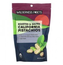 Wilderness Poets, Organic Roasted and Salted California Pistachios, 8 oz (226 g)