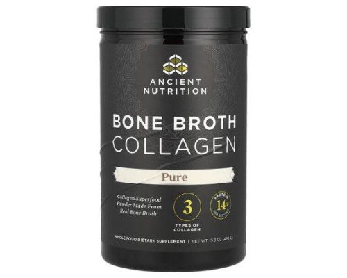 Ancient Nutrition, Bone Broth Collagen, Pure, 15.9 oz (450 g)