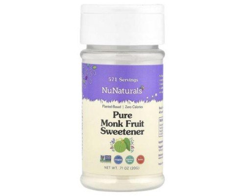 NuNaturals, Pure Monk Fruit Sweetener, 0.71 oz (20 g)