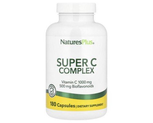 NaturesPlus, Super C Complex, 180 Capsules