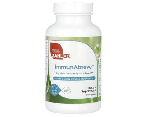 Zahler, ImmunAbreve, Complete Immune System Support , 90 Capsules