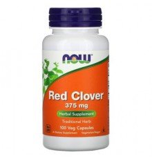 NOW Foods, Red Clover, 375 mg, 100 Veg Capsules