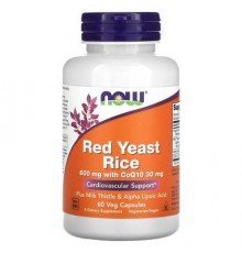 NOW Foods, Red Yeast Rice, 60 Veg Capsules