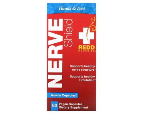 Redd Remedies, Nerve Shield, Hands & Feet, 60 Vegan Capsules
