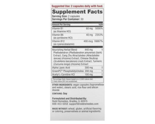 Redd Remedies, Nerve Shield, Hands & Feet, 60 Vegan Capsules