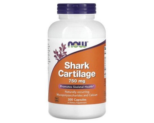 NOW Foods, Shark Cartilage, 750 mg, 300 Capsules