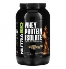 NutraBio, Whey Protein Isolate, Dutch Chocolate, 2 lb (907 g)