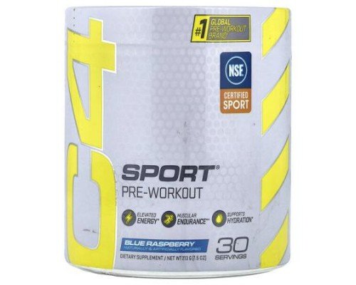 C4 / Cellucor, C4 Sport®, Pre-Workout, Blue Raspberry, 7.5 oz (213 g)