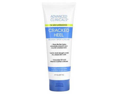 Advanced Clinicals, Cracked Heel, Rough Spot Cream, 8 fl oz (237 ml)