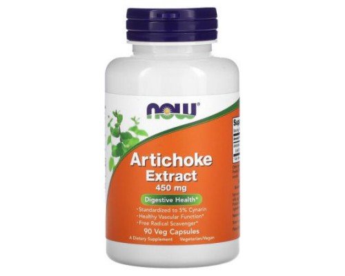 NOW Foods, Artichoke Extract, 450 mg, 90 Veg Capsules