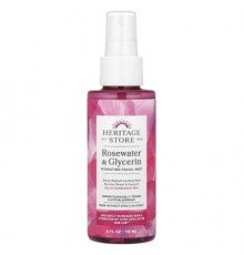 Heritage Store, Rosewater & Glycerin, Hydrating Facial Mist, 4 fl oz (118 ml)