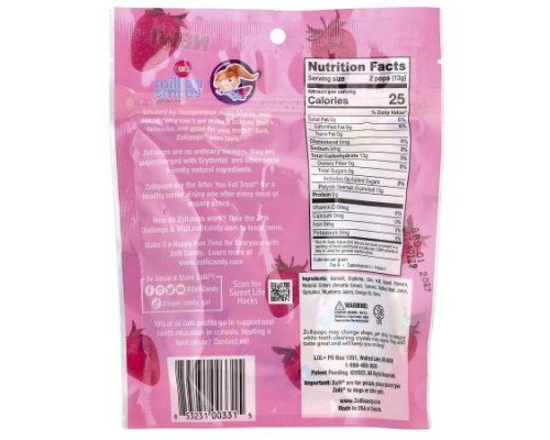 Zollipops, Suckers, Strawberry, 3.1 oz (88 g)