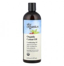 Sky Organics, Organic Castor Oil, Conditioning Oil, 16 fl oz (473 ml)