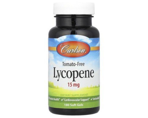 Carlson, Lycopene, 15 mg, 180 Soft Gels