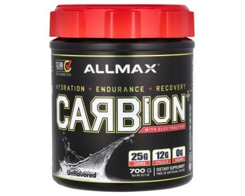 ALLMAX, CARBION+™ With Electrolytes, Unflavored, 24.7 oz (700 g)