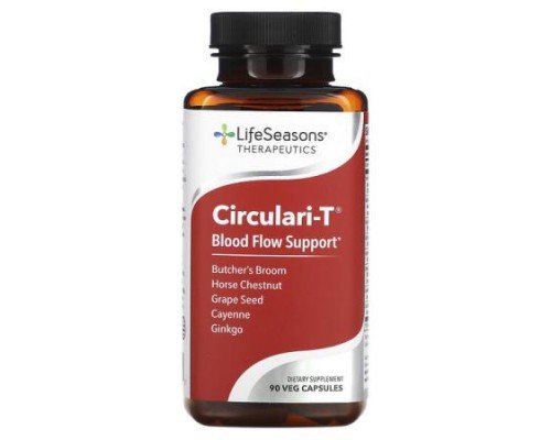 LifeSeasons, Circulari-T, Blood Flow Support, 90 Veg Capsules