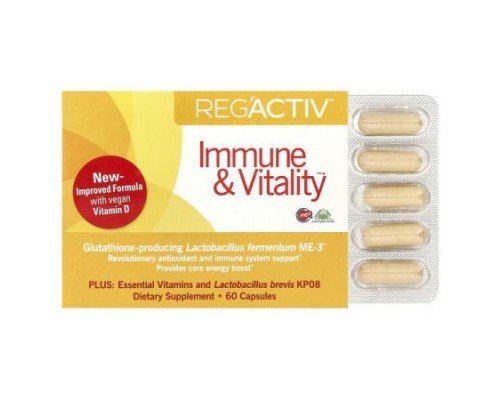 Dr. Ohhira's, Reg'Activ™, Immune & Vitality™, 60 Capsules