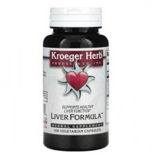 Kroeger Herb Co, Liver Formula, 100 Vegetarian Capsules
