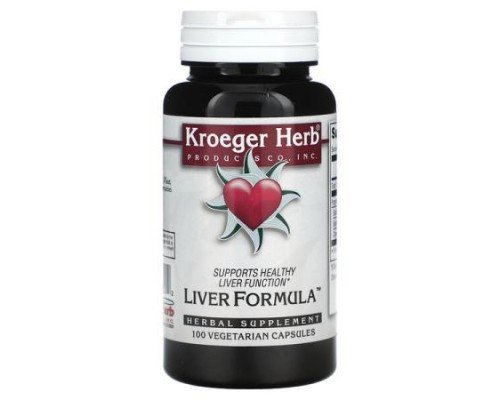 Kroeger Herb Co, Liver Formula, 100 Vegetarian Capsules