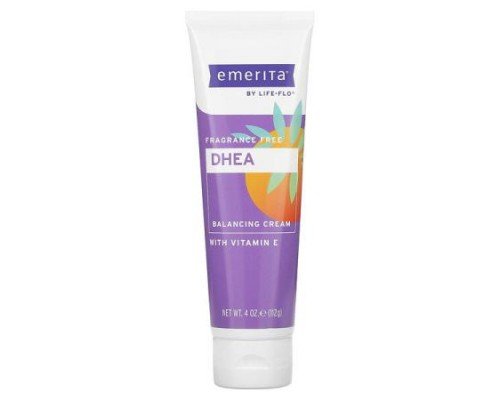 Emerita, DHEA Balancing Cream with Vitamin E, Fragrance Free , 4 oz (112 g)