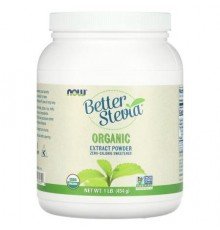 NOW Foods, Better Stevia, Organic Extract Powder, 1 lb (454 g)