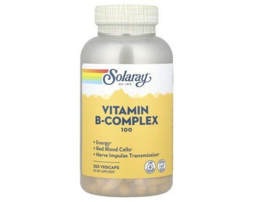 Solaray, Vitamin B-Complex 100 , 250 VegCaps