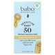 Babo Botanicals, Sensitive Baby, Mineral Sunscreen Stick, SPF 50, Fragrance Free, 0.6 oz (17 g)