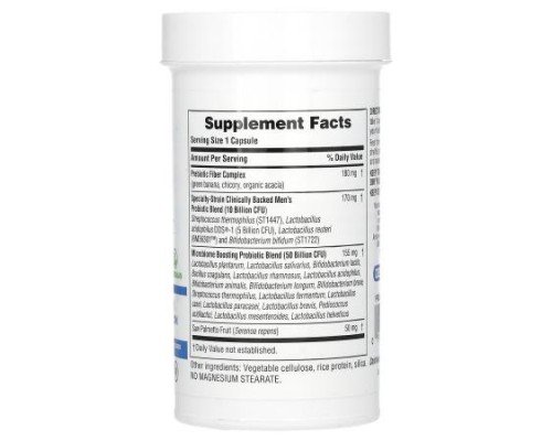 NaturesPlus, GI Natural, Probiotic Men, 60 Billion CFU, 30 Capsules