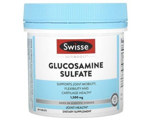 Swisse, Ultiboost, Glucosamine Sulfate, 1,500 mg, 180 Tablets
