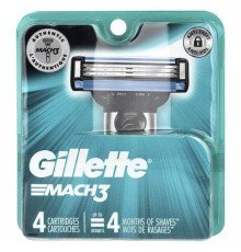 Gillette, Mach3, 4 Cartridges