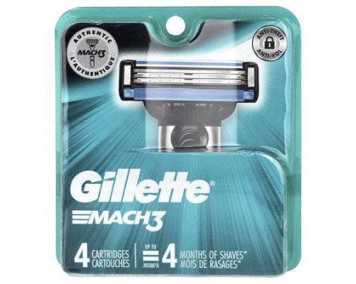 Gillette, Mach3, 4 Cartridges