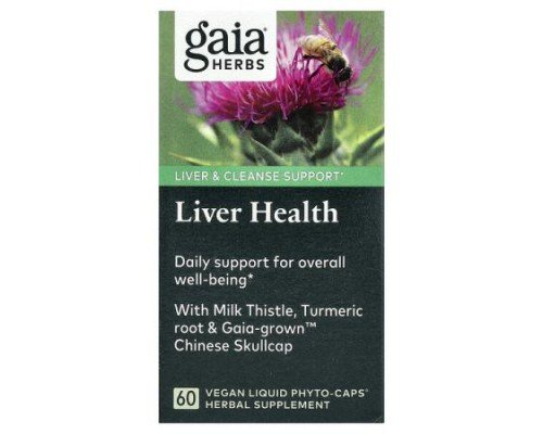 Gaia Herbs, Liver Health, 60 Vegan Liquid Phyto-Caps