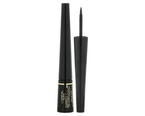 L'Oréal, Telescopic, Control Tip Liquid Eyeliner, 835 Carbon Black, 0.08 fl oz (2.45 ml)