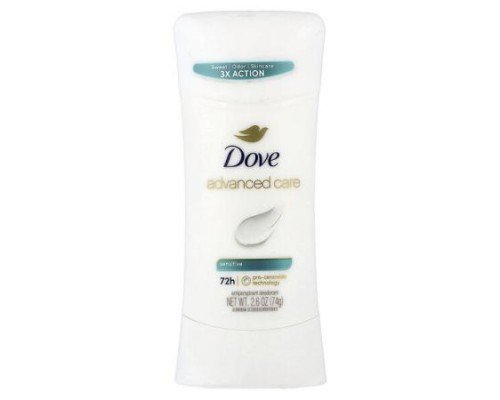 Dove, Advanced Care, Antiperspirant Deodorant, Unscented, 2.6 oz (74 g)