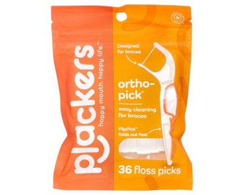 Plackers, Orthopick, Floss Picks, 36 Count