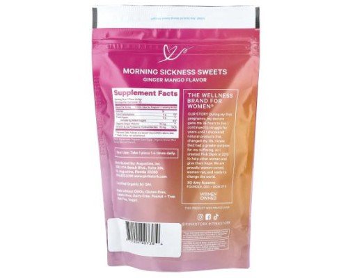 Pink Stork, Morning Sickness Sweets, Ginger Mango, 30 Organic Lozenges