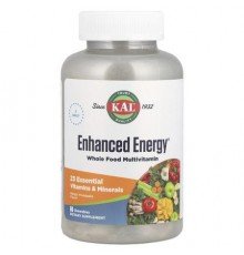 KAL, Enhanced Energy, Whole Food Multivitamin, Mango Pineapple, 60 Chewables
