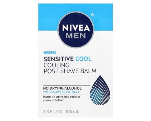 Nivea, Men, Sensitive Cooling Post Shave Balm, 3.3 fl oz (100 ml)