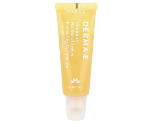 DERMA E, Vitamin C No Dark Circles Perfecting Eye Cream, 1/2 oz (14 g)