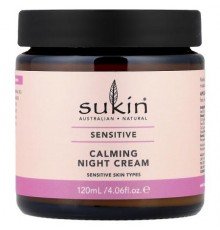 Sukin, Calming Night Cream, Sensitive Skin Types,  4.06 fl oz (120 ml)