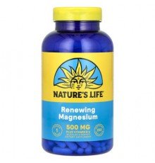 Nature's Life, Renewing Magnesium, 500 mg, 250 Capsules