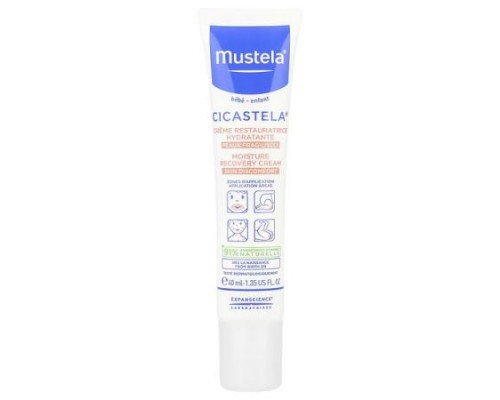 Mustela, Cicastela® Moisture Recovery Cream, 1.35 fl oz (40 ml)