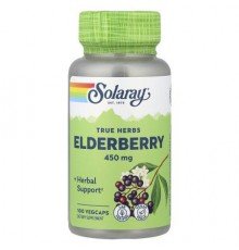 Solaray, True Herbs Elderberry, 100 VegCaps